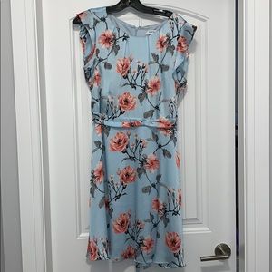 Light blue floral Ricki’s dress